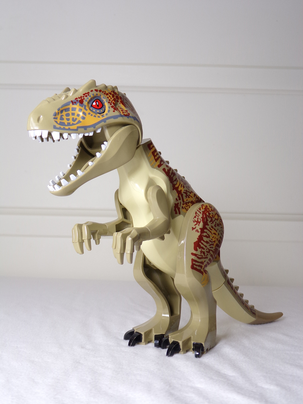 LARGE HYBRID INDOMINUS REX Jurassic World Minifigure Dinosaur Fallen Kingdom