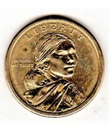 U S Coin $1 US Liberty Sacagawea Gold Color Coin. No Date U S Liberty Coin - $5.00