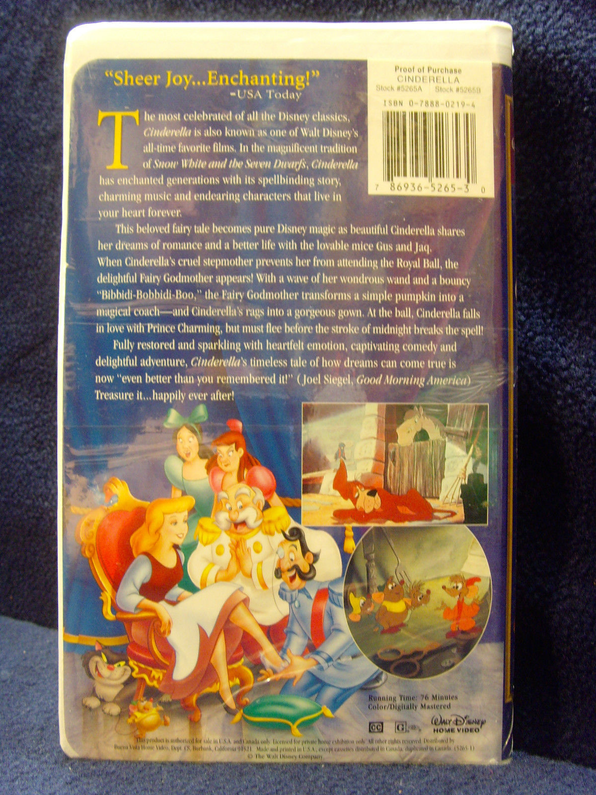 Disney Cinderella (VHS, 1995, Masterpiece Collection) Brand New ...