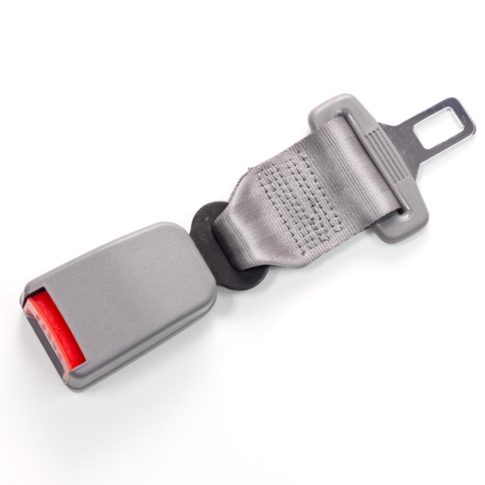 7 Seat Belt Extender - 7/8 buckle - gray - E4 Safety Certified