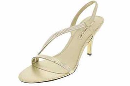 Bandolino New Rayonna Silver Embellished Open-Toe Heels Shoes Medium (B,... - $28.99