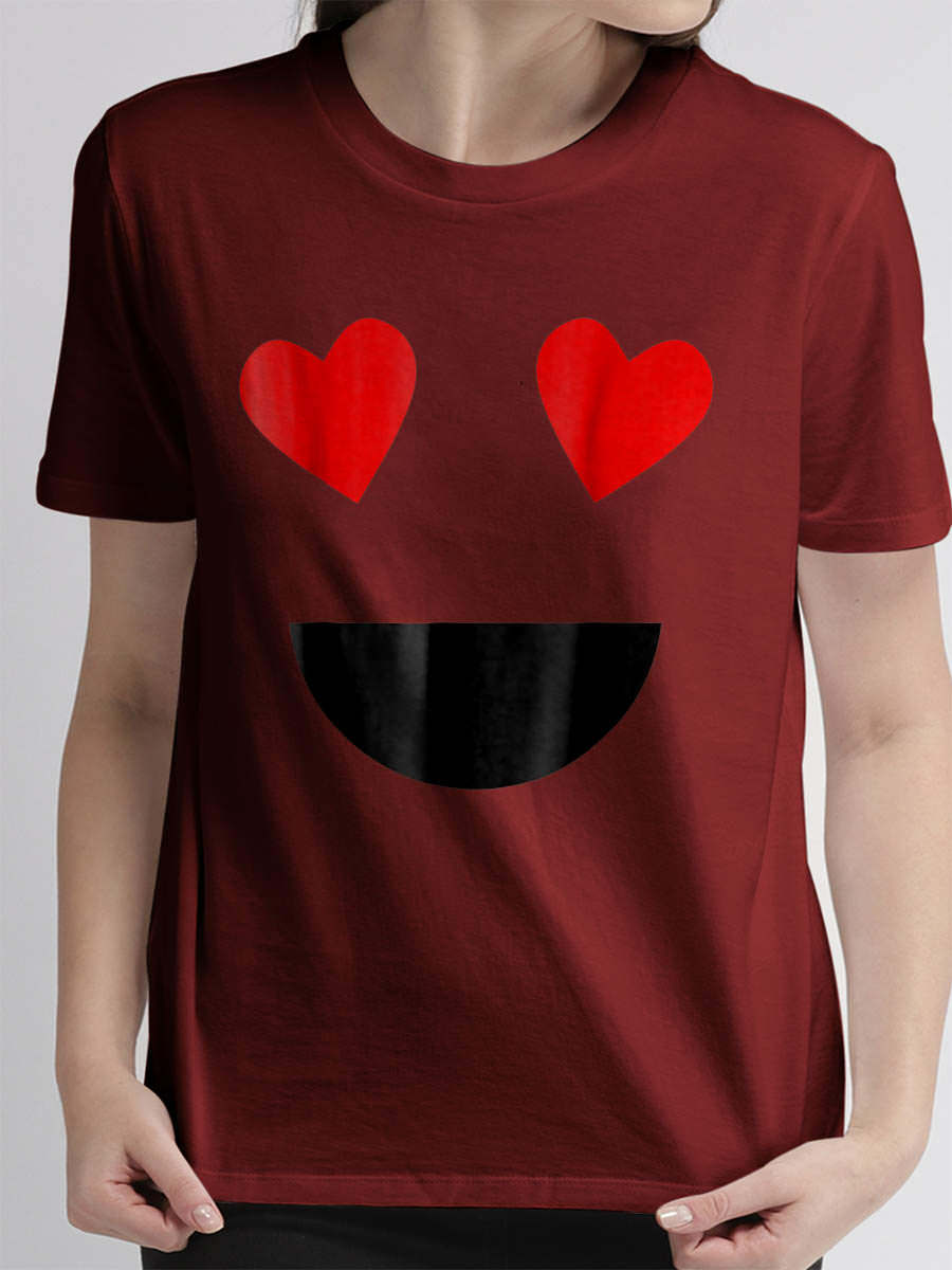 heart face shirt brand