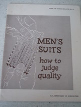 Men’s Suits How to Judge Quality Home and Garden Bulletin 1958 - $3.99