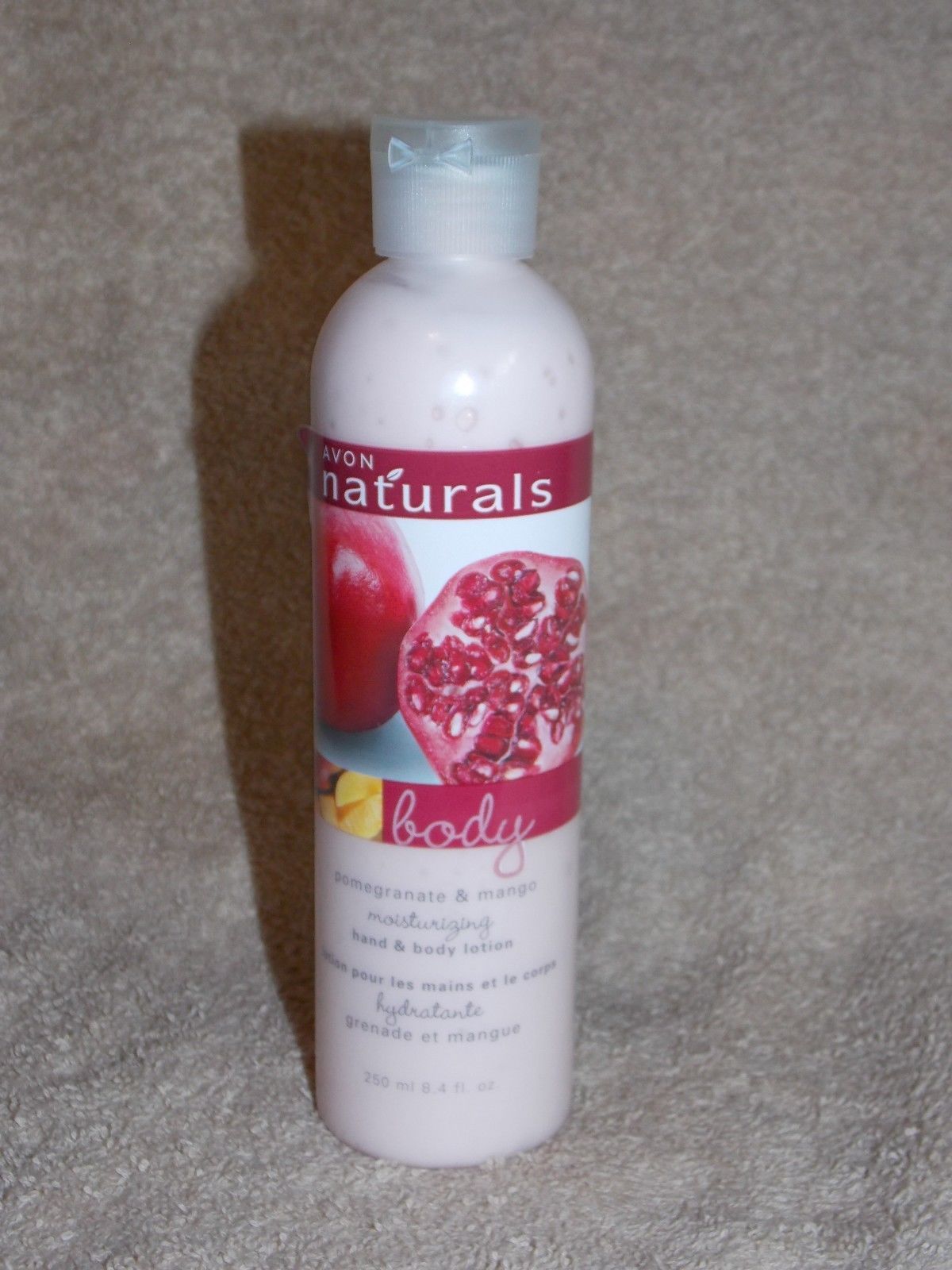 Avon Naturals POMEGRANATE MANGO Moisturizing Hand Body Lotion 8.4 oz