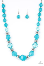 Paparazzi Dine and Dash Blue Necklace - New - $4.50