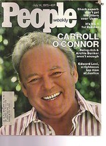 People Magazine Carroll O&#39;connor  July 14, 1975 - $14.80