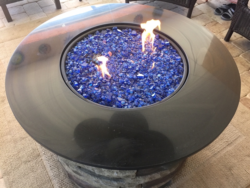 10 Lbs Fire Glass 12 Deep Sea Cobalt Blue Reflective Fireglass For Fireplace Fireplace Logs 3845