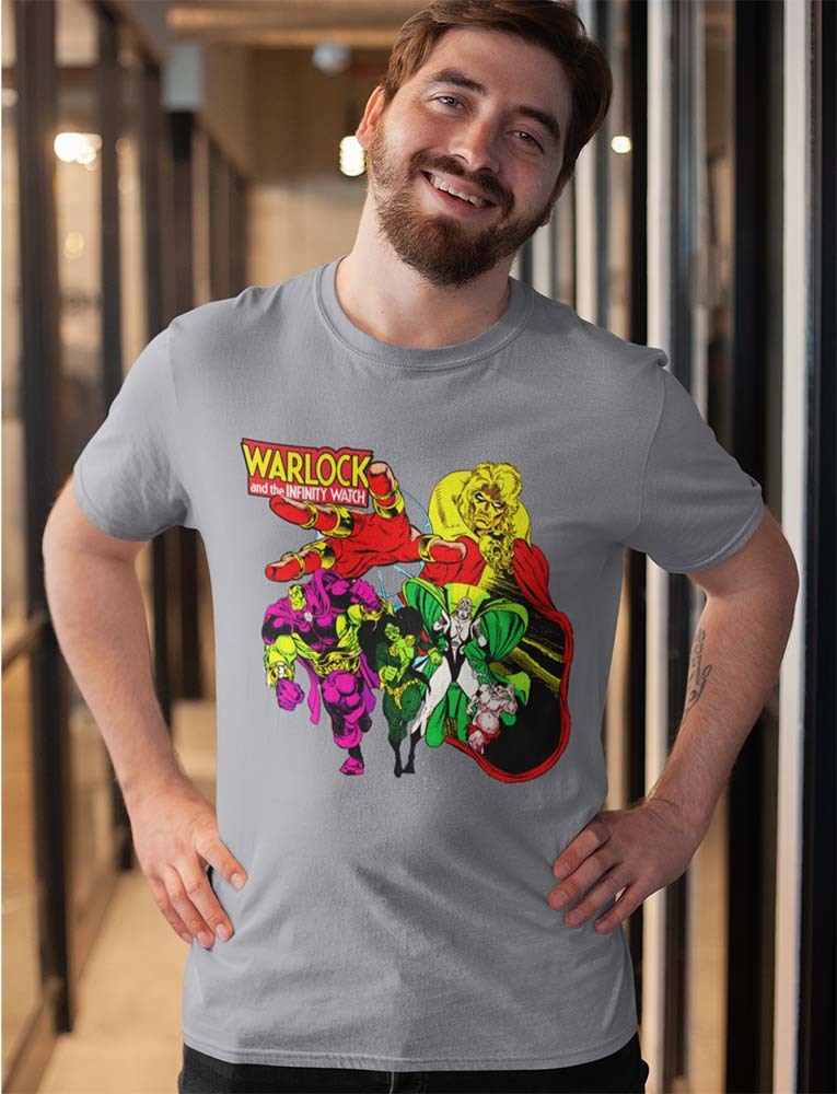 Adam Warlock Infinity Watch T-shirt retro cotton graphic tee Marvel ...