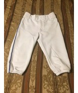Girl&#39;s Youth Mizuno Performance Softball Pants--Size Youth XL--White - $5.99