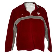 Oklahoma Sooners OU Boomer Pullover Jacket Fleece Nike Boys 16/18 L - $21.76