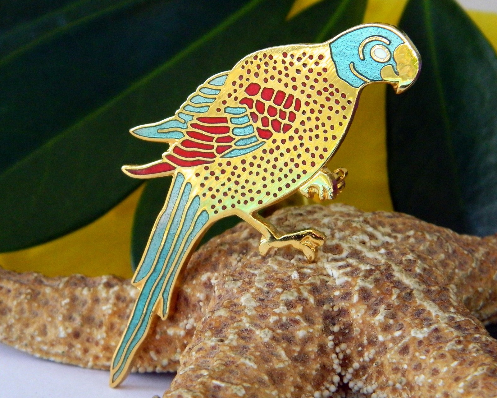 Vintage Cloisonne Parrot Brooch Pin Metropolitan Museum of ...