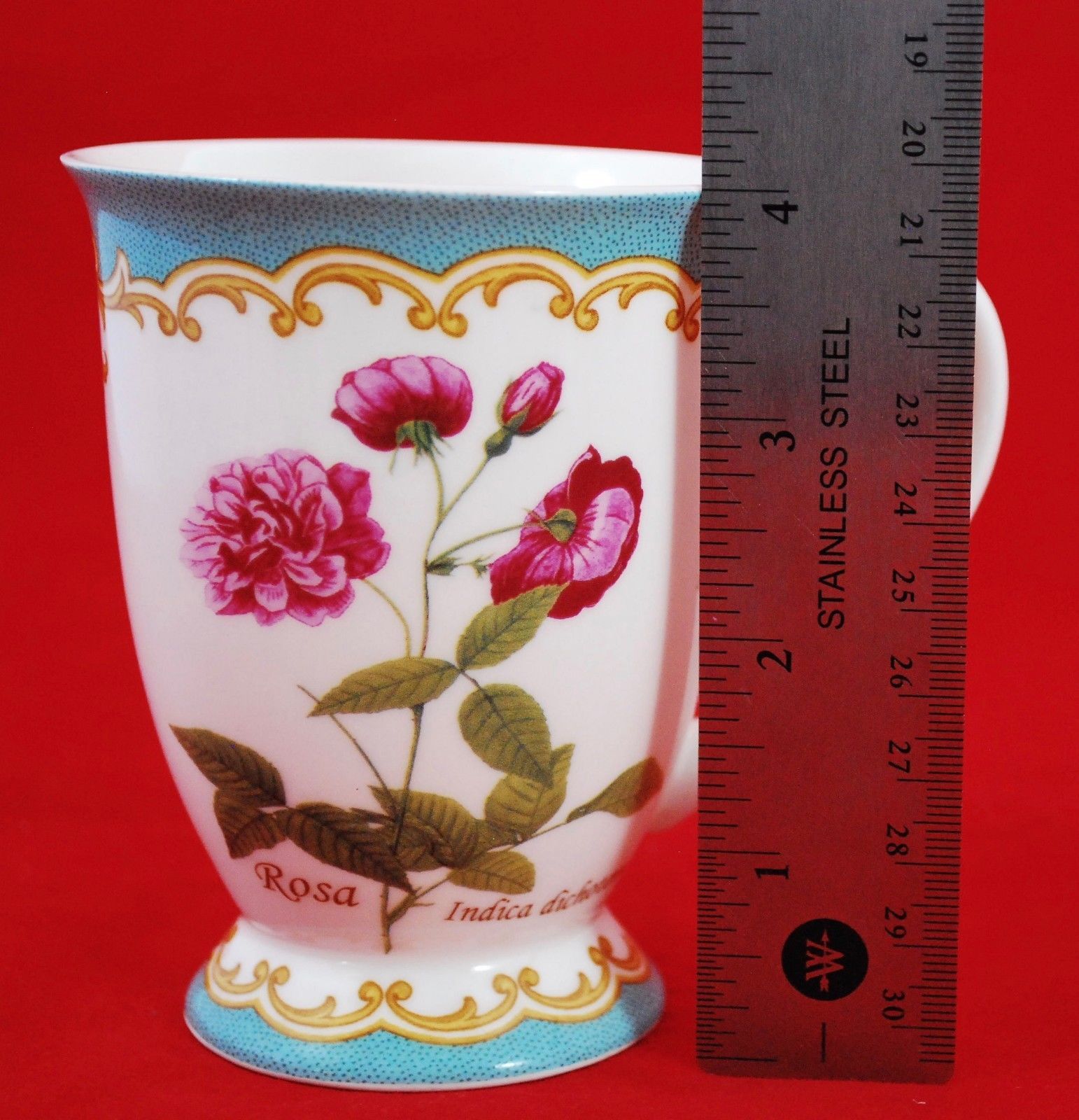 Kent Pottery Footed Coffee Mug Roses and 12 similar items