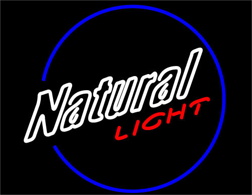 Natural Light Round Neon Sign - Neon