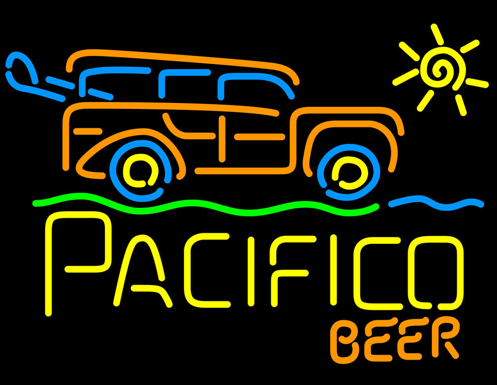 Cerveza Pacifico Sun Bus Neon Sign - Neon