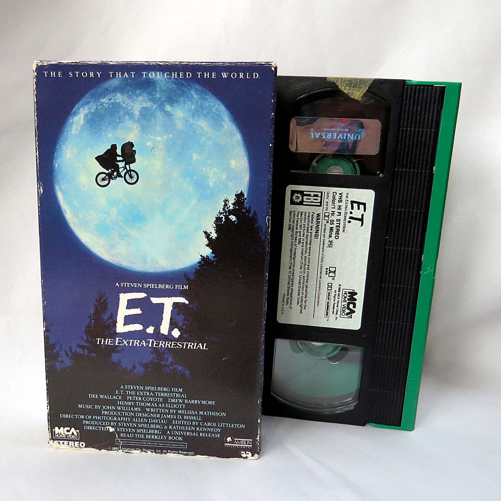 ET The Extra Terrestrial VHS Movie 1988 Hologram Steven Spielberg Green