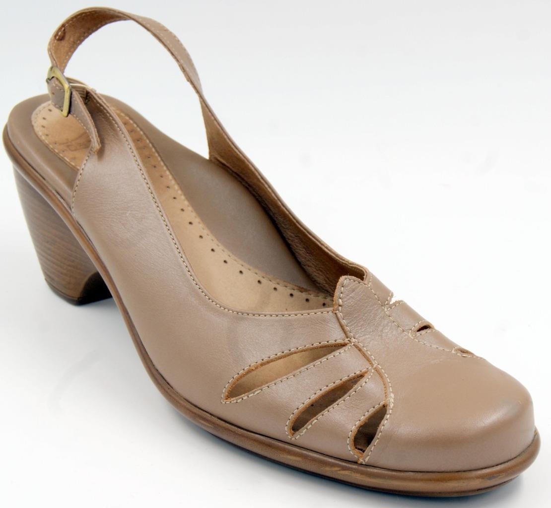 leather sling back clogs