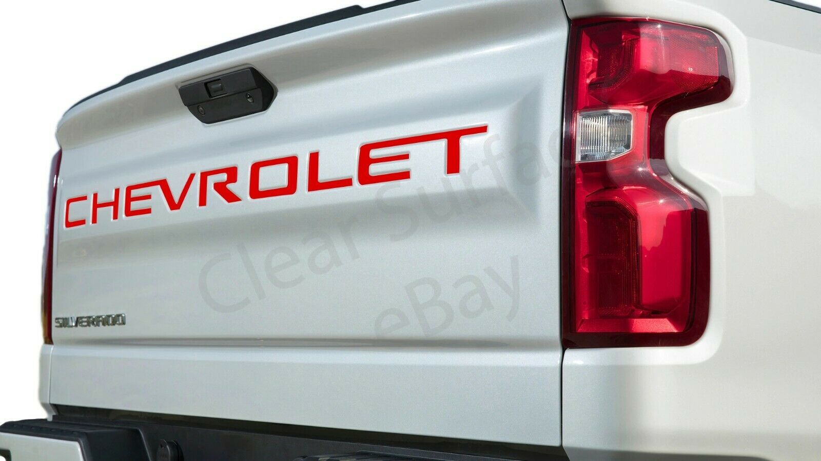 Tailgate Vinyl Decal Inserts Letters Fits Chevy Silverado 2019 2020