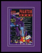 1995 Phantom 2040 SNES Sega Framed 11x14 ORIGINAL Vintage Advertisement