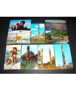 9 Vintage POSTCARDs Alaska Totem Poles Kodiak Eskimo Inuit Dog Sled Fair... - $24.99