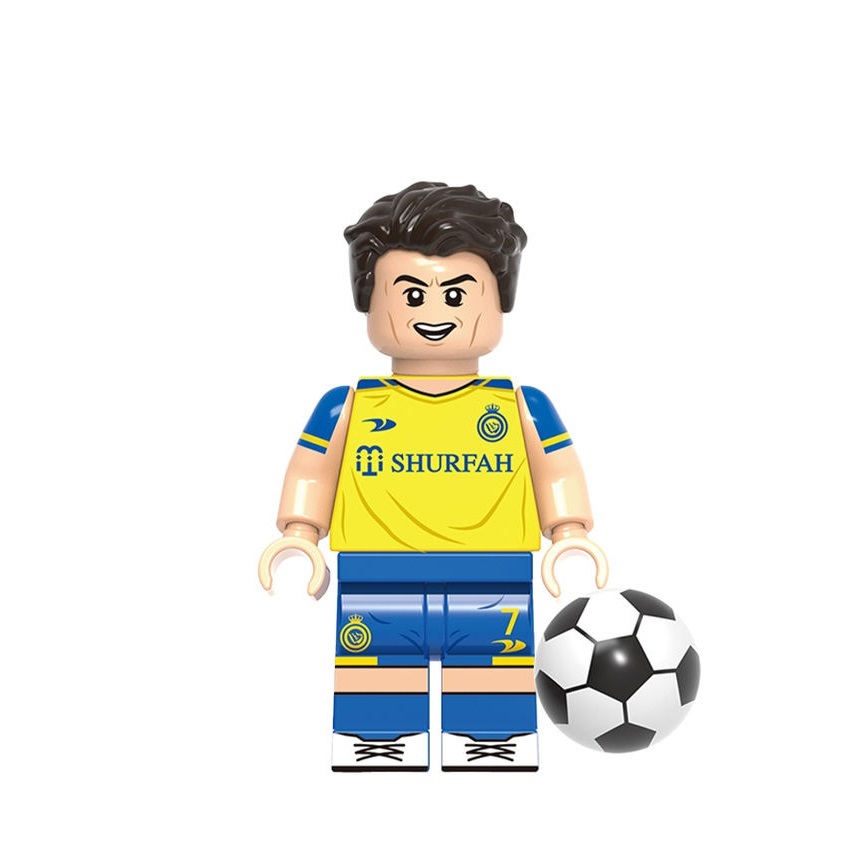 Football Player Cristiano Ronaldo (Al Nassr) Minifigures Building Toys Building Toy Complete
