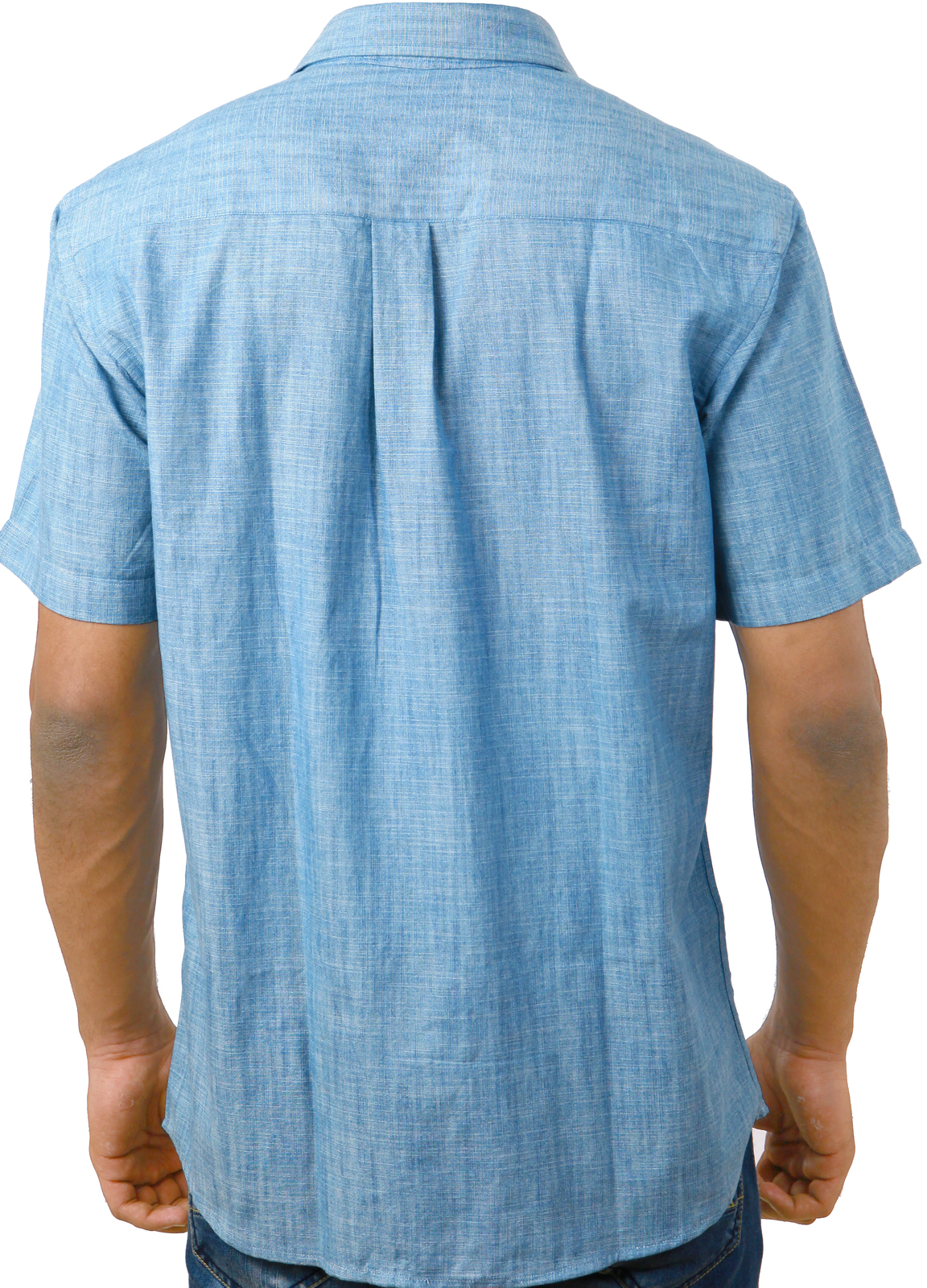 cobrio-light-blue-denim-short-sleeve-shirt-casual-shirts