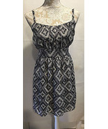 Be Bop Black White Sleeveless Dress Soft Polyester Spring Summer Dress M... - $15.59