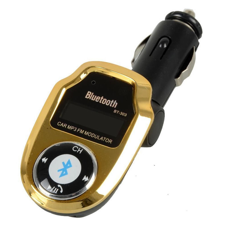 BT303 Car Kit MP3 Bluetooth Player FM Transmitter Modulator SD USB