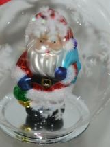 Twos Company Let It Snow Old World Santa Glass Ornament Set 2 Different Scenes image 3