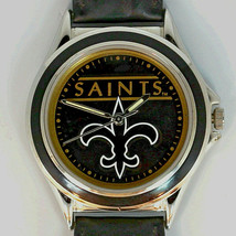 New Orleans Saints NFL Fossil Relic New Unworn Watch Silver Tone Blue Insert $75 - $74.85