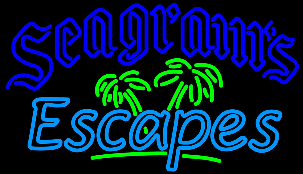 Seagrams Escapes Wine Coolers Neon Sign Neon