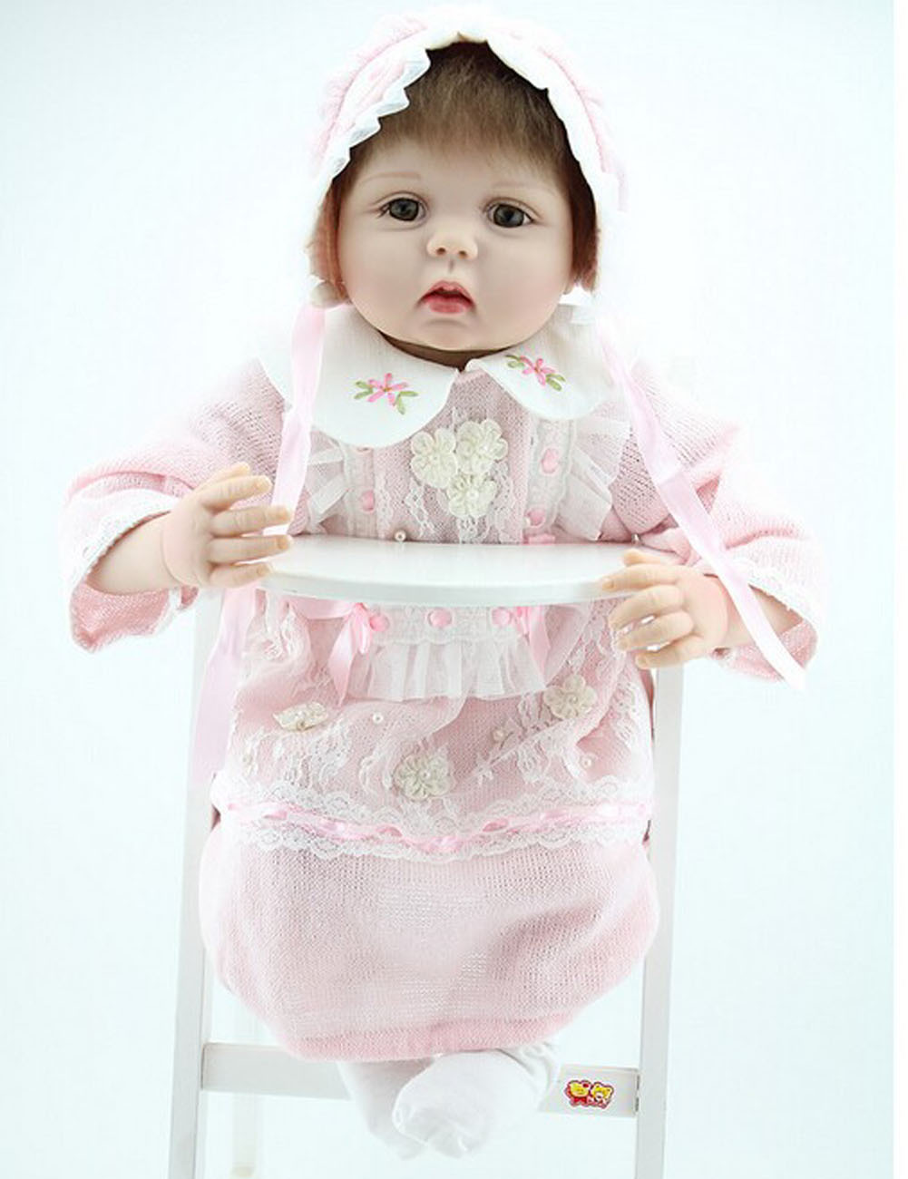 Realistic Reborn Fake Babies Soft Vinyl Girl Doll Realistic Reborn Fake Babies Soft Vinyl Girl Doll