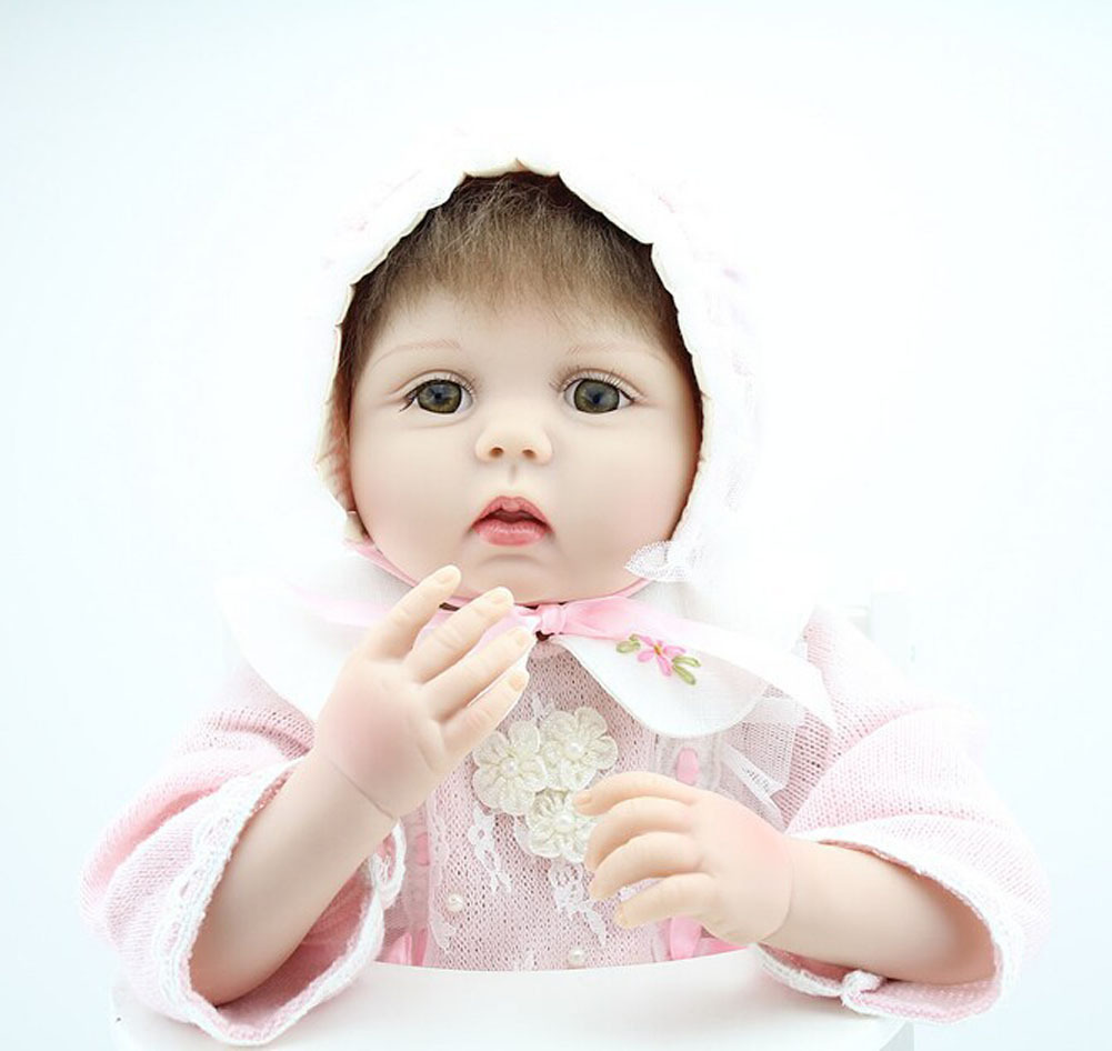 Realistic Reborn Fake Babies Soft Vinyl Girl Doll Realistic Reborn Fake Babies Soft Vinyl Girl Doll
