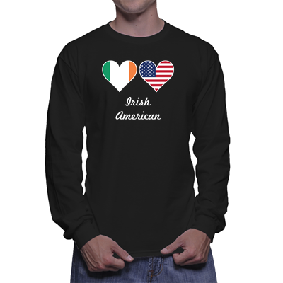 irish american flag t shirt