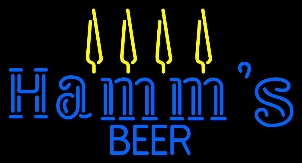 Blue Hamms Beer Neon Sign 16" x 16" Other Collectible Lighting