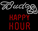 Bud 29 happy hour neon sign 16 x 16 thumb155 crop