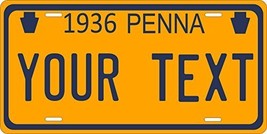 Pennsylvania 1936 Personalized Tag Vehicle Car Auto License Plate - $16.75