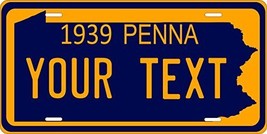 Pennsylvania 1939 Personalized Tag Vehicle Car Auto License Plate - $16.75
