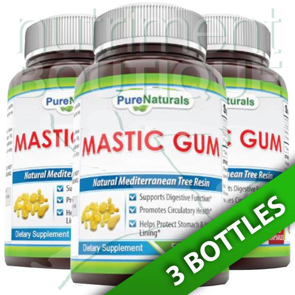 Mastic Gum 500 mg (from Tree Resin) 3X60Caps Pure Naturals