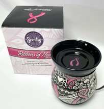 Scentsy RIBBONS OF HOPE Full Size Warmer Pink Breast Cancer Awareness Open Box - $40.49