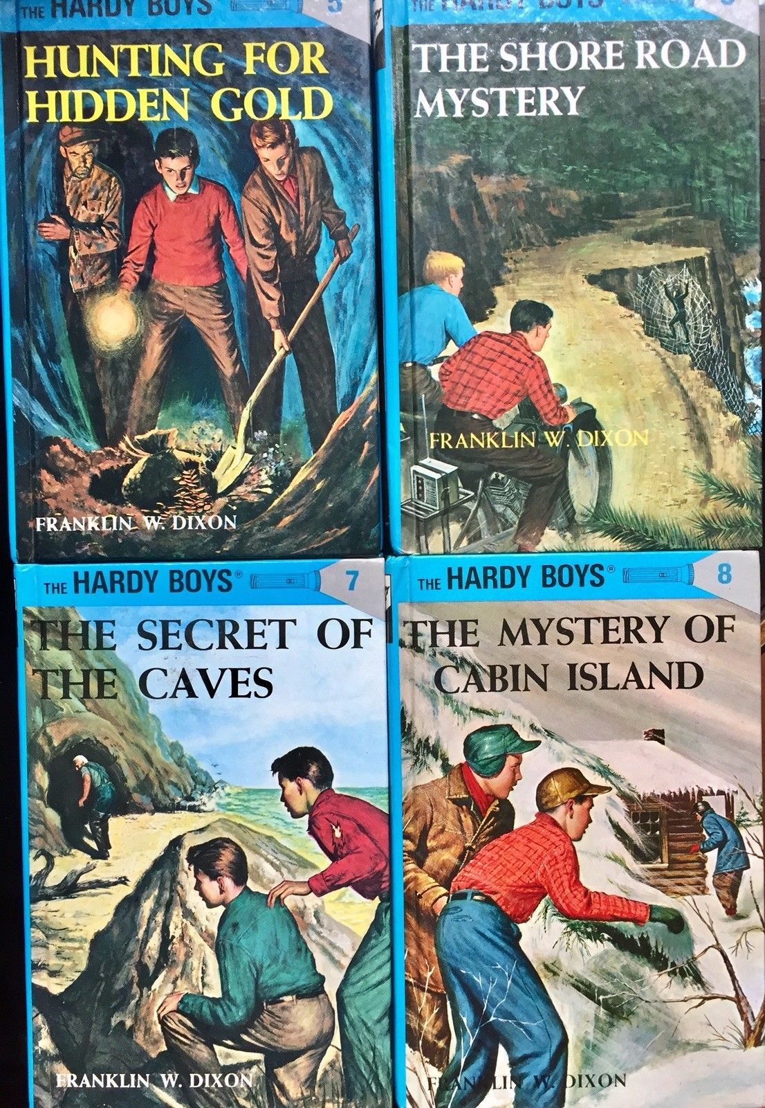 Hardy Boys Flashlight Lot of 22 Hardcover Books Mystery Series Franklin ...