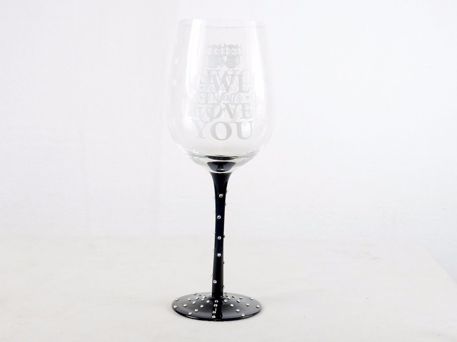 Novelty Wine Glass Cute Love Quotes Hand And 50 Similar Items