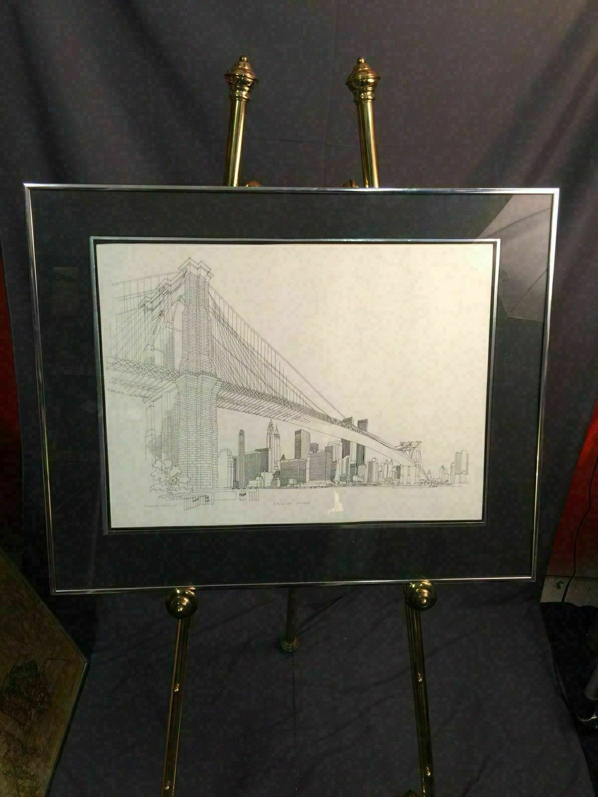 Richard Welling Brooklyn Bridge New York Notary Stamped Fullsize Art