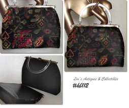 Vintage L and M Rigid Reversible Handbag (#HB112) - $68.00