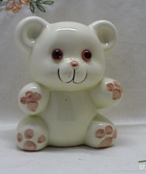 ceramic bear piggy bank