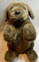 Vintage Folk Tails Hand Puppet Sit Beg Puppy Dog by Folkmanis Furry Folks Brown - $37.40