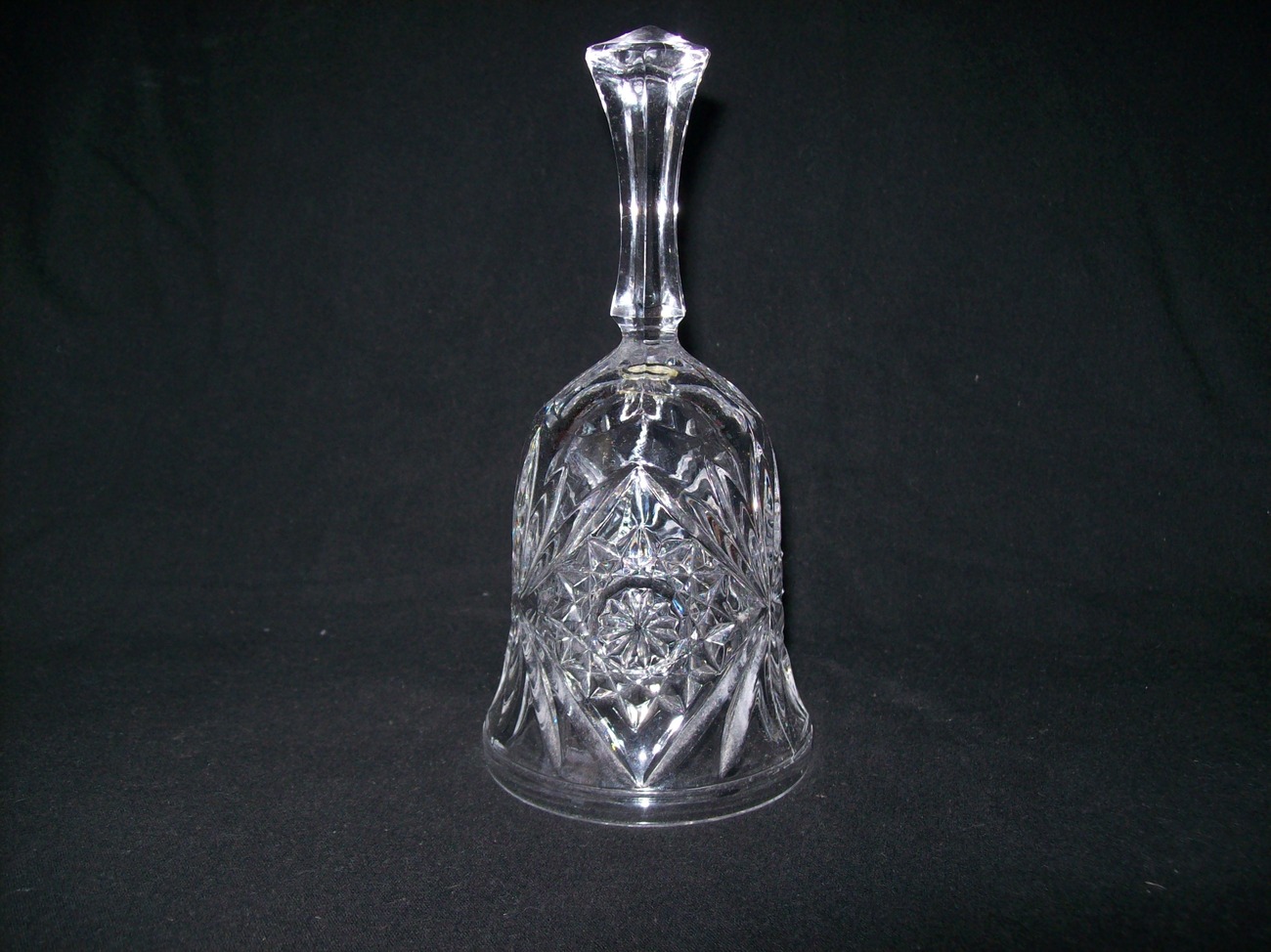 Vintage Pressed Glass Bell Glass, Crystal
