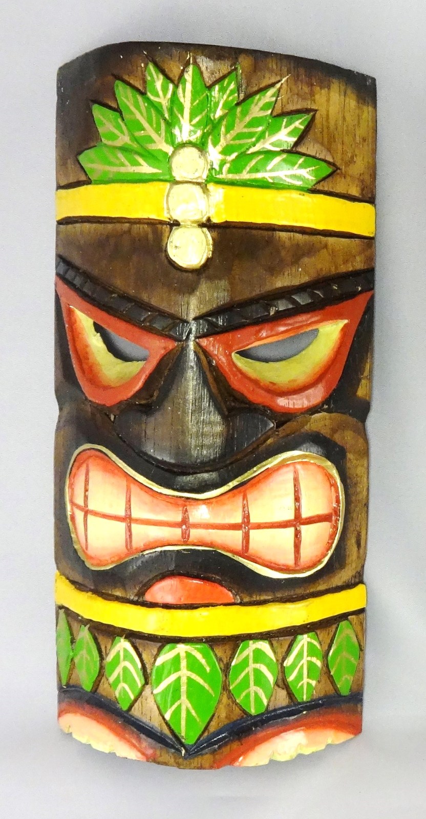 BEAUTIFUL HAND CARVED TIKI MASK, TIKI BAR. HAWAIIAN LUAU, POLYNESIAN