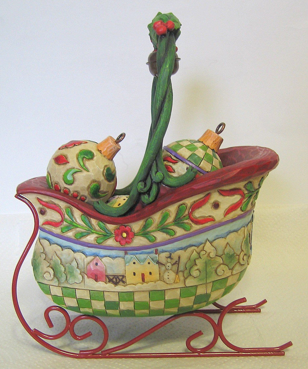 jim shore santa and sleigh