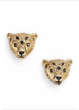  Kate Spade Run Wild Cheetah Stud Earrings w /KS Dust Bag - $38.99