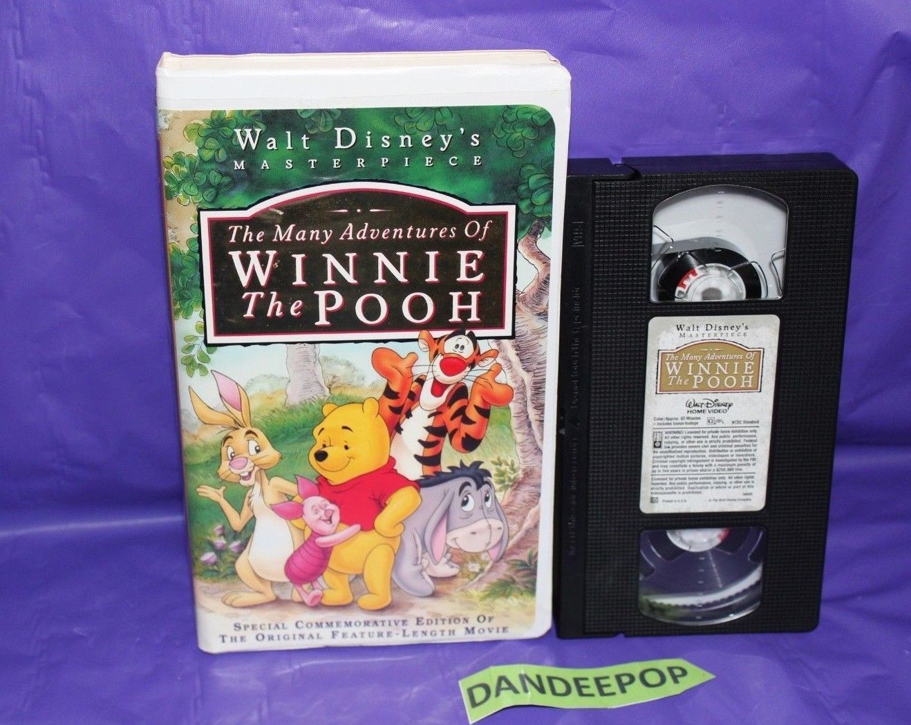 The Many Adventures Of Winnie The Pooh Vhs 1996 Disney Movie Vhs Tapes